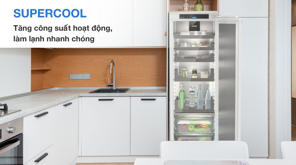 Tủ lạnh âm tủ Liebherr 297 L IRBPh 5170 Peak BioFresh - Làm lạnh nhanh với SuperCool Tủ lạnh âm tủ Liebherr 297 L IRBPh 5170 Peak BioFresh