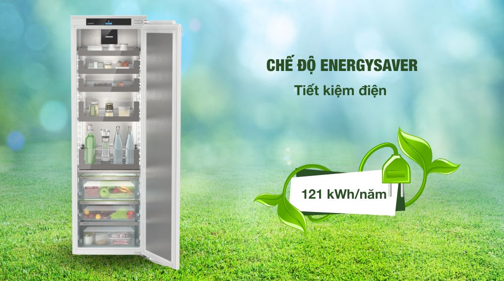 Tủ lạnh âm tủ Liebherr 297 L IRBPh 5170 Peak BioFresh - Công nghệ tiết kiệm điện Tủ lạnh âm tủ Liebherr 297 L IRBPh 5170 Peak BioFresh