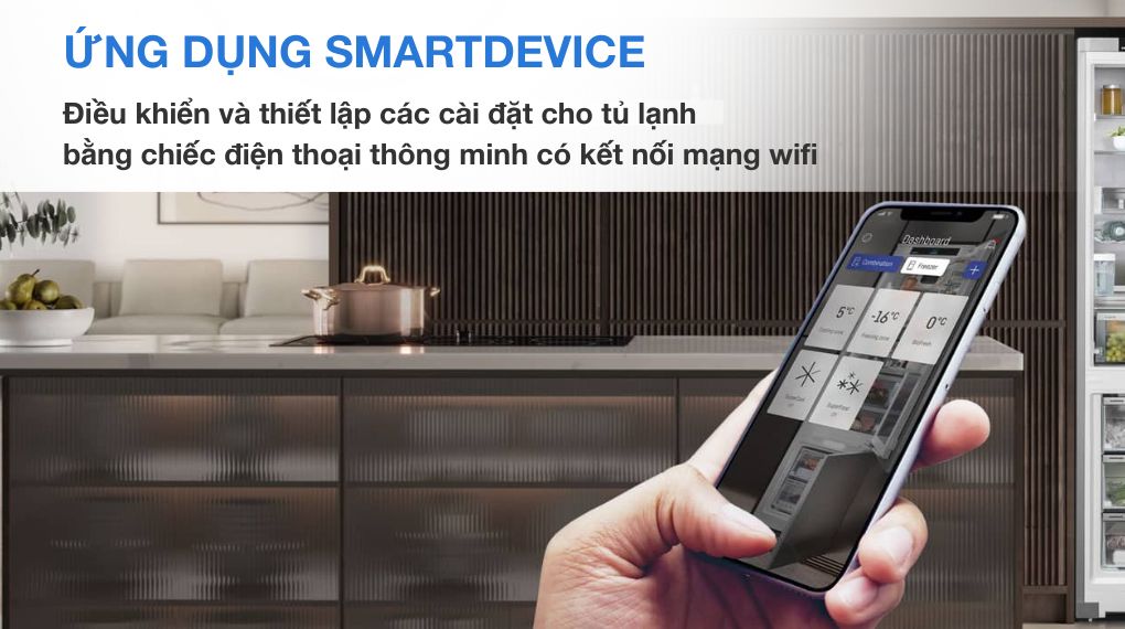Tủ lạnh âm tủ Liebherr 297 L IRBPh 5170 Peak BioFresh - Kết nối với ứng dụng SmartDevice Tủ lạnh âm tủ Liebherr 297 L IRBPh 5170 Peak BioFresh