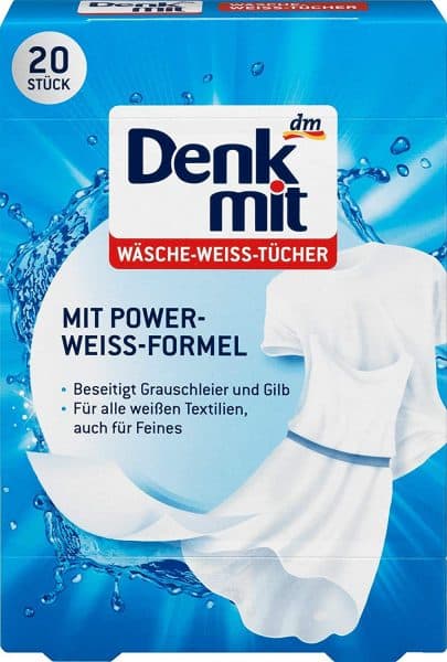 Miếng Tẩy Đồ Trắng Denkmit Wäsche-Weiss-Tücher - 20 miếng 2 31a1c91d 88ec 4427 bf6a caa40f5fc55e 405x600 1 Gia Dụng Đức Đà Nẵng