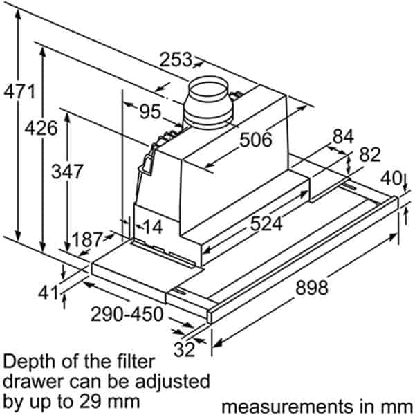 Máy Hút Mùi Bosch DFS097J50B-5