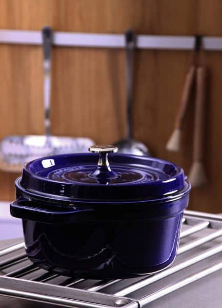 Nồi Gang Staub Round Cocotte Blue 20cm 40510-264-0 6 Nồi Gang Staub Round Cocotte Blue 20cm 40510-264-0-1