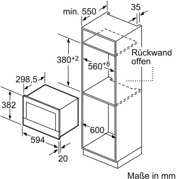 Lò Vi Sóng Âm Tủ Bosch BFL634GS1 Serie 8 7 Lò vi sóng âm tủ Bosch BFL634GS1