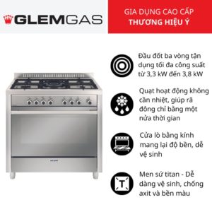 Bếp Gas Kết Hợp Lò Nướng GLEM MQB612VI