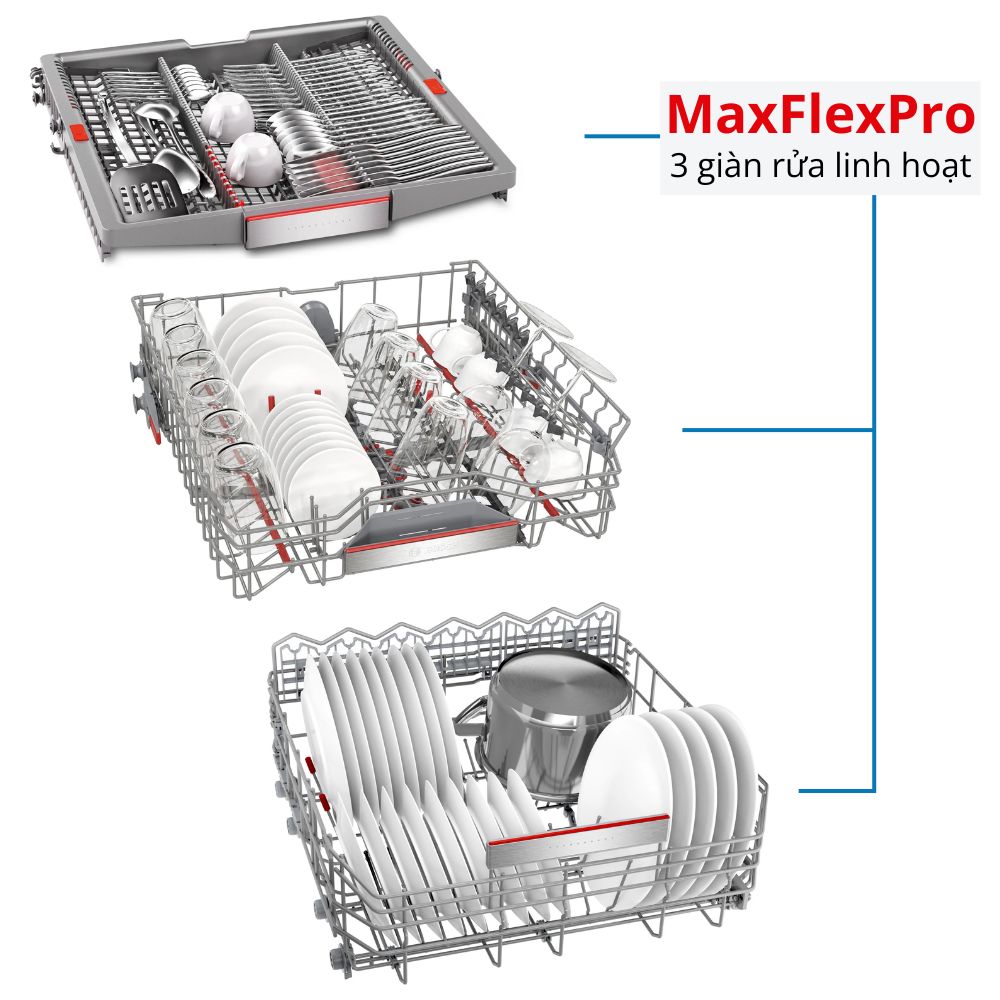 Máy Rửa Chén Bosch SMS8TCI01E Series 8 Độc Lập
