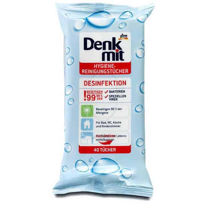 Khăn Lau Diệt Khuẩn Denkmit - 40 tờ