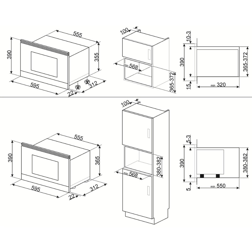 Lò vi sóng kèm nướng SMEG Cortina MP722PO (3) Lo vi song kem nuong SMEG Cortina MP722PO 3 Gia Dụng Đức Đà Nẵng