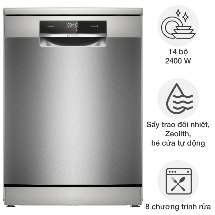 Máy rửa chén độc lập Bosch SMS8YCI01E Serie 8 May rua chen doc lap Bosch SMS8YCI01E Serie 8 Gia Dụng Đức Đà Nẵng