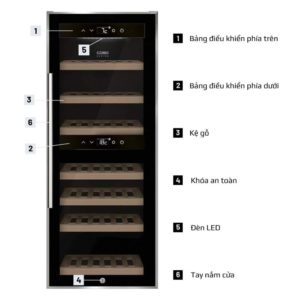Tủ Rượu CASO 653 WineComfort 38 Chai 5 Tu Ruou CASO 653 WineComfort 38 Chai 4 Gia Dụng Đức Đà Nẵng