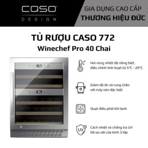 Tu ruou CASO 772 Winechef Pro 40 Chai Gia Dụng Đức Đà Nẵng