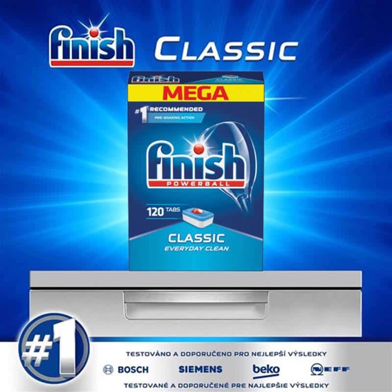 Viên Rửa Bát Finish Powerball Classic 120 Viên 5 Viên Rửa Bát Finish Powerball Classic 120 Viên-1