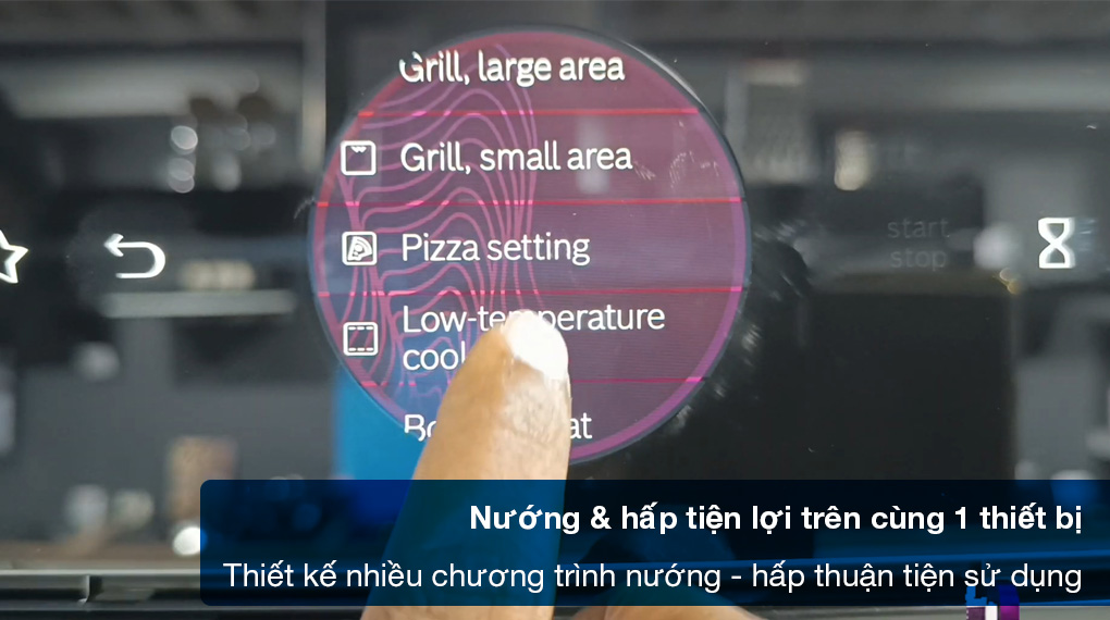 Lò nướng kèm hấp Bosch HSG7361B1 Serie 8 âm tủ 20 Lò nướng kèm hấp Bosch HSG7361B1 Serie 8 - Trang bị 17 chương trình nướng và hấp tiện lợi sử dụng
