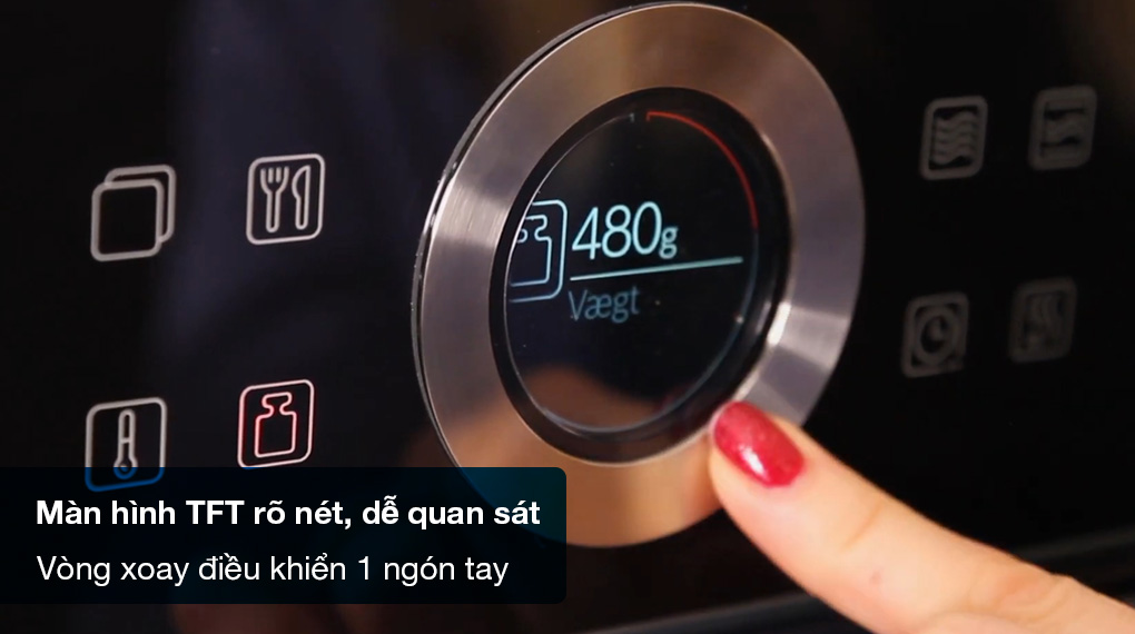 Lò nướng kèm vi sóng Bosch CMG633BB1 Serie 8 - Bảng điều khiển bằng 1 ngón tay nhanh chóng