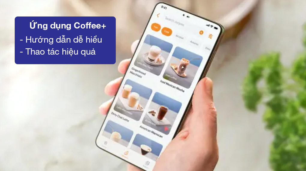 Máy pha cà phê tự động Philips EP3321/40 Series 3300 - Ứng dụng Coffee+ hướng dẫn dễ hiểu, sử dụng máy hiệu quả