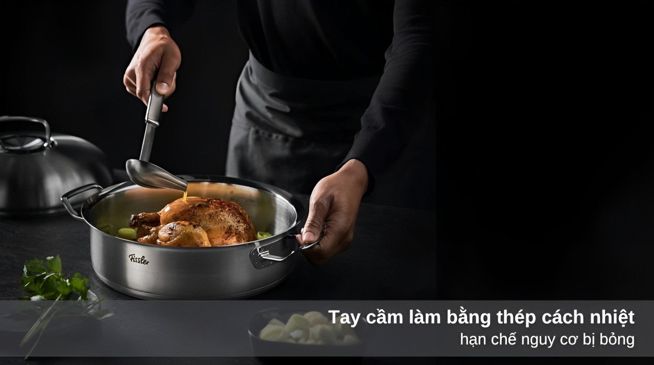 Bộ nồi Inox 5 món Fissler 084-388-05-001 Original-Profi Collection - Tay cầm bằng thép không gỉ Ngan chua chat tay rua 62 1 Gia Dụng Đức Đà Nẵng