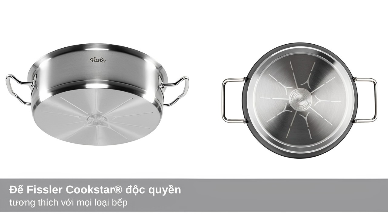 Bộ nồi Inox 5 món Fissler 084-388-05-001 Original-Profi Collection - Đế Fissler Cookstar Ngan chua chat tay rua 63 1 Gia Dụng Đức Đà Nẵng