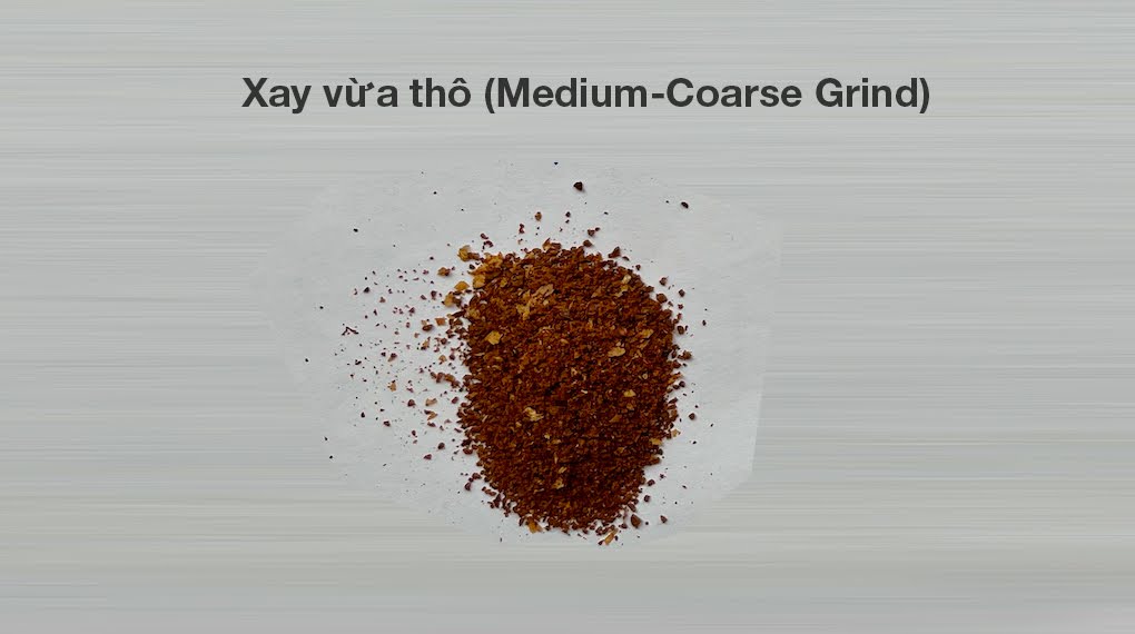 Các mức độ xay cà phê phổ biến mà bạn cần biết - Xay vừa thô cac muc do xay ca phe pho bien ma ban can biet 5 Gia Dụng Đức Đà Nẵng