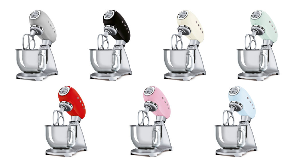 Máy trộn bột đa năng Smeg SMF02 - Tổng quan thiết kế Máy trộn bột đa năng Smeg SMF02