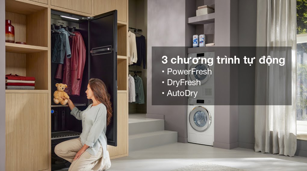 Tủ chăm sóc giặt sấy quần áo và giày Miele Aerium LC 860 WP - Chương trình hoạt động tu cham soc giat say quan ao va giay miele aerium lc 860 wp 4 1 Gia Dụng Đức Đà Nẵng