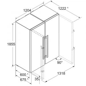Tủ lạnh Side By Side Liebherr 663 lít XRFbs 5295-20 Peak BioFresh 13 tu lanh liebherr 663 lit xrfbs 5295 20 11 Gia Dụng Đức Đà Nẵng