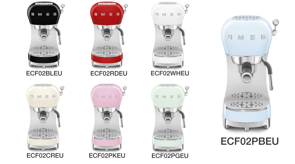 Máy pha cà phê bán tự động Smeg ECF02 - Thiết kế Retro cổ điển, sang trọng Tong quan ecf02 Gia Dụng Đức Đà Nẵng