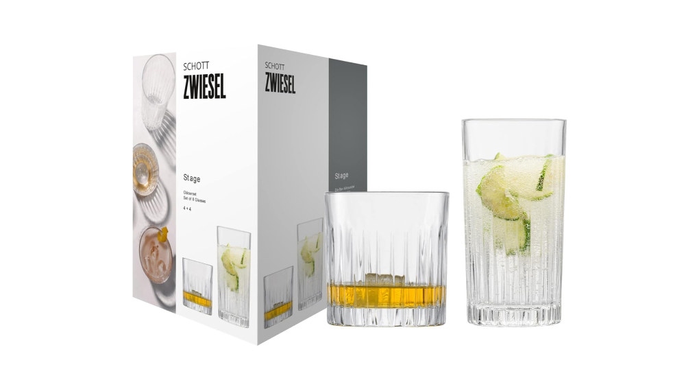 Bộ cốc pha lê 8 món Schott Zwiesel 121882 Stage - Thiết kế tinh tế, đa năng Bộ cốc pha lê 8 món Schott Zwiesel 121882 Stage