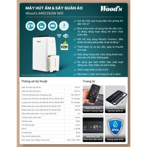 may hut am woods mrd25gw wifi 1 2 Gia Dụng Đức Đà Nẵng