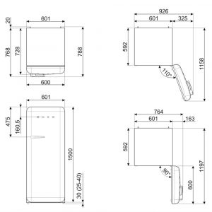 tu lanh smeg inverter 270 lit fab28 2 Gia Dụng Đức Đà Nẵng
