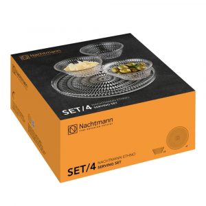 Bộ chén dĩa pha lê 4 món Nachtmann 105766 Ethno Serving Set 4 bo bat dia pha le 4 mon nachtmann 105766 ethno 4 Gia Dụng Đức Đà Nẵng