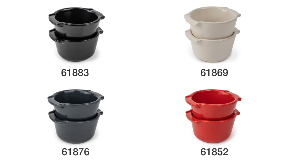 Bộ 2 khuôn nướng ramekin gốm Peugeot Appolia 11 cm