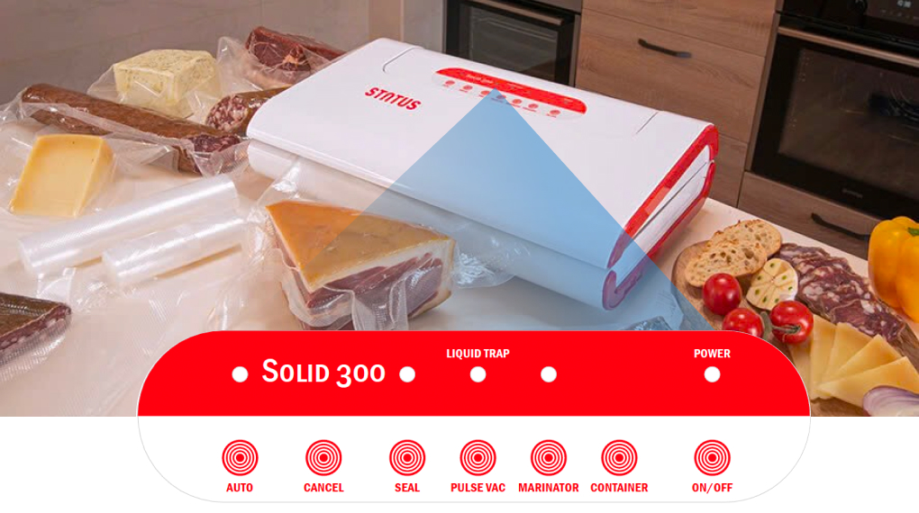 Máy hút chân không Status 172200 Solid 300 Semi-professional - Ướp đồ ăn may hut chan khong status 172200 solid 300 8 1 Gia Dụng Đức Đà Nẵng