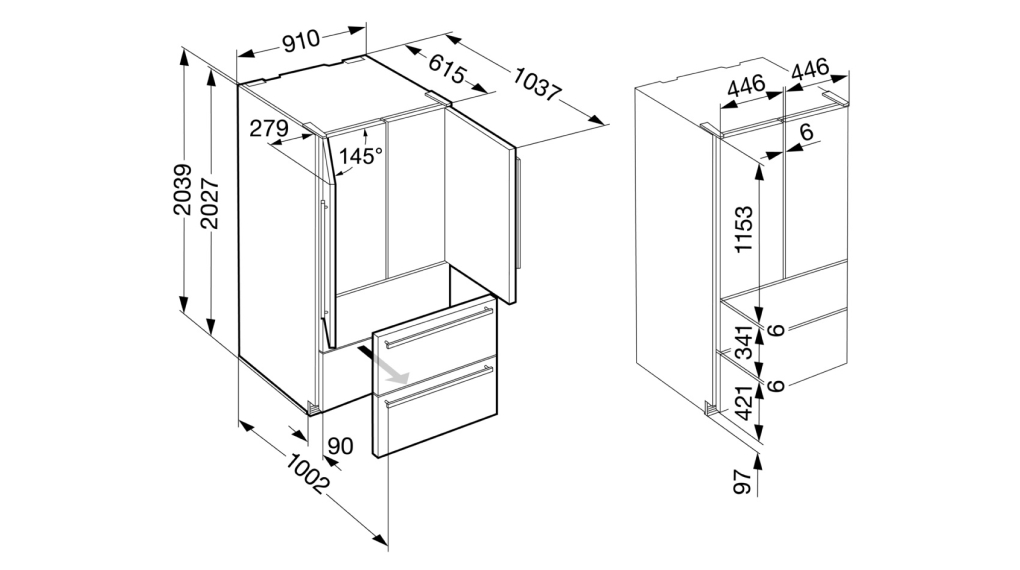 Tủ lạnh Liebherr 522 lít CBNes 6256-25 PremiumPlus BioFresh NoFrost