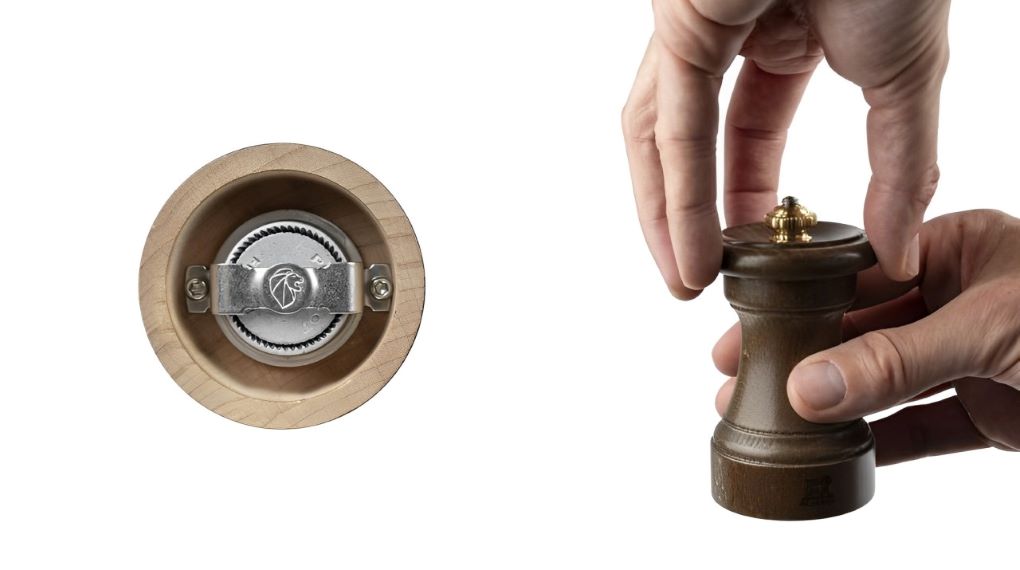 Cơ chế hoạt động của cối xay muối thủ công Peugeot 44886 Bistro 1874 Limited Edition 10 cm