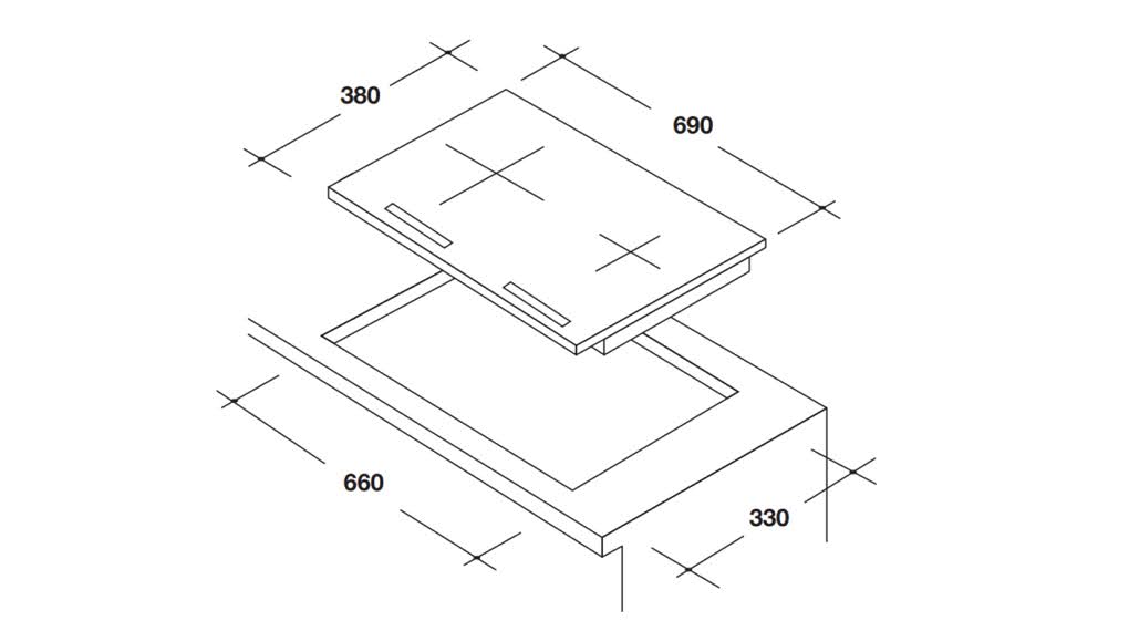 Bếp từ đôi Rosières RPI7220/1 3600 W - Thông số lắp đặt bep tu doi rosieres rpi7220 1 3600 w 2 1 Gia Dụng Đức Đà Nẵng
