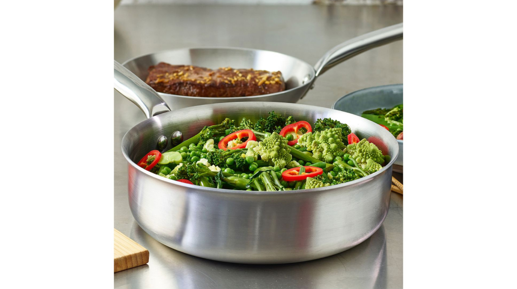 Chảo inox De Buyer 3602 Alchimy Straight sauté-pan - Nhiều tiện ích Chảo inox De Buyer 3602 Alchimy Straight sauté-pan