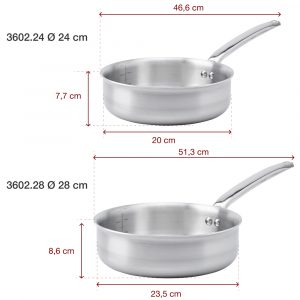 Chảo inox De Buyer 3602 Alchimy Straight sauté-pan 8 chao inox de buyer 3602 alchimy straight saute pan 3 Gia Dụng Đức Đà Nẵng