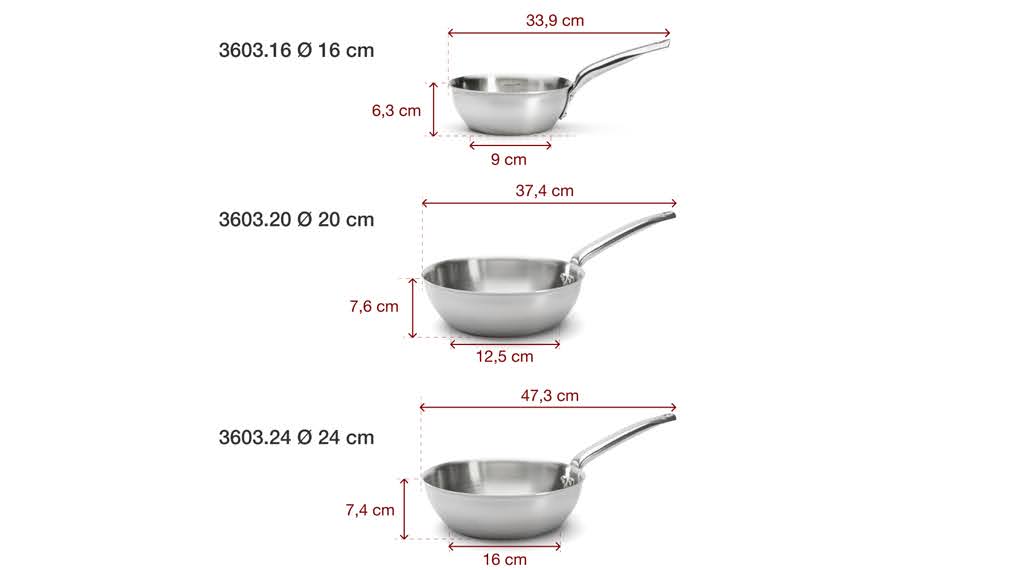 Chảo inox De Buyer 3603 Alchimy Round sauté-pan - Thông số kỹ thuật chao inox de buyer 3603 alchimy round saute pan 2 1 Gia Dụng Đức Đà Nẵng