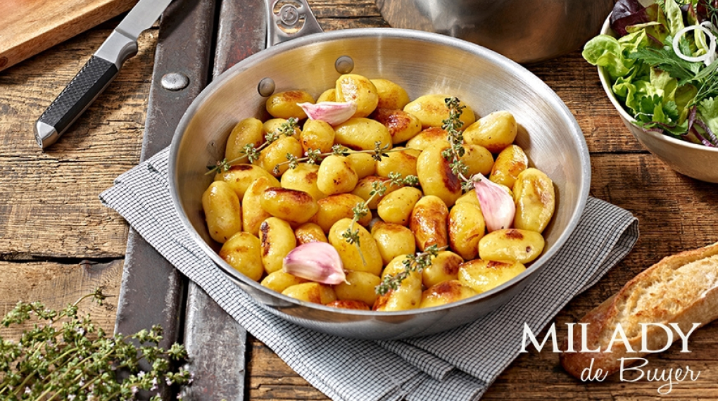 Chảo inox De Buyer 3412 Milady - Thiết kế và kích cỡ Chảo inox De Buyer 3412 Milady