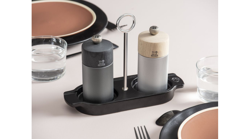 Khay đựng cối xay tiêu muối có tay cầm Peugeot Linéa Ceramic