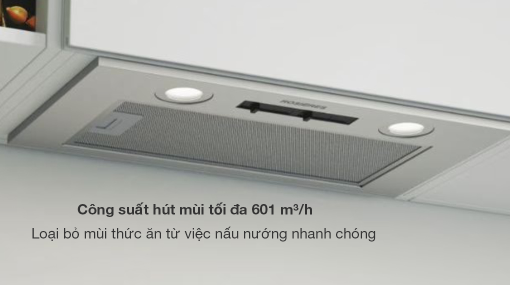 Máy hút mùi âm tủ Rosières RHG580/1IN/1 - Công suất hoạt động 1000 W mạnh mẽ Máy hút mùi âm tủ Rosières RHG580/1IN/1 - Công suất hoạt động 1000 W mạnh mẽ