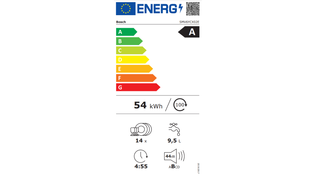 Máy rửa chén âm tủ Bosch SMV6YCX02E Serie 6