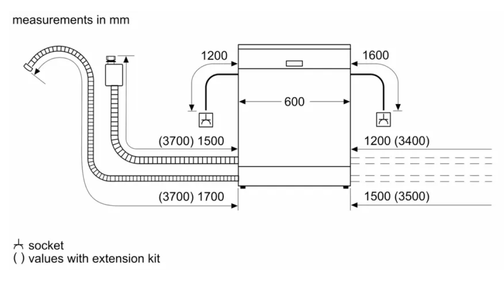 Máy rửa chén độc lập Bosch SMS4ECI26E Serie 4