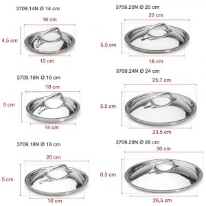 Nắp nồi, chảo inox De Buyer 3709 Affinity 33 nap noi chao inox de buyer 3709 affinity 5 1 Gia Dụng Đức Đà Nẵng