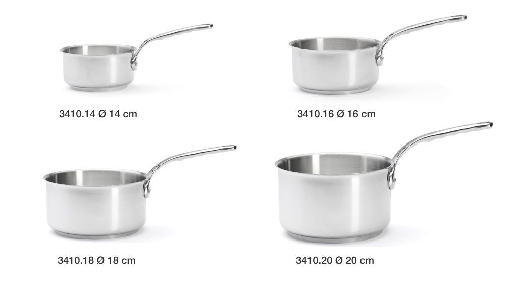 Quánh inox De Buyer 3410 Milady - 4 kích cỡ Quánh inox De Buyer 3410 Milady