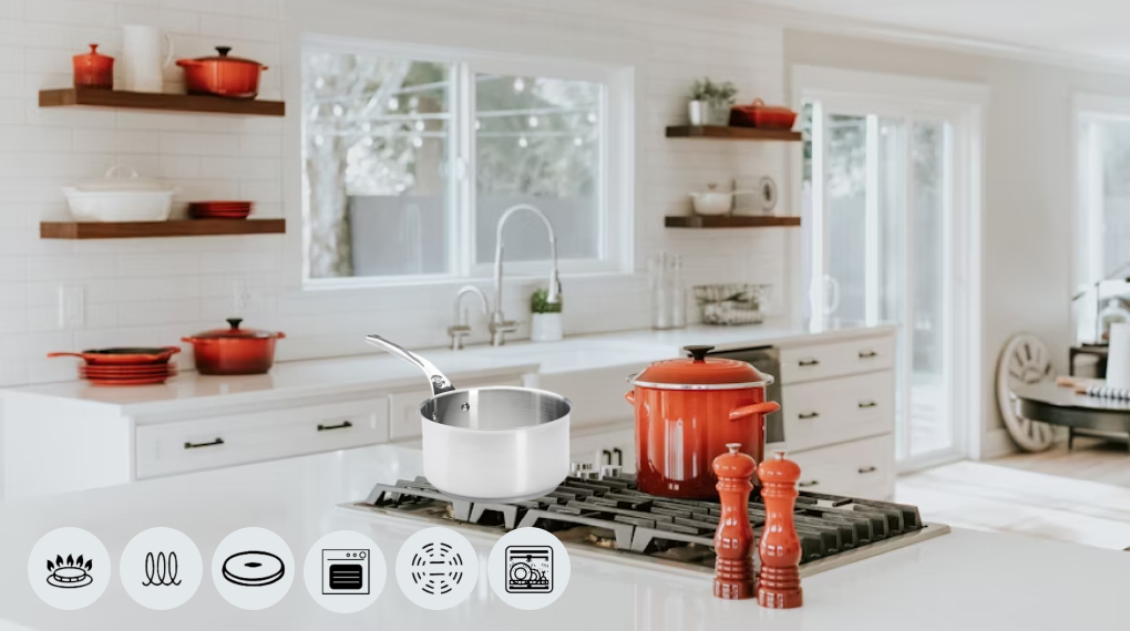 Quánh inox De Buyer 3410 Milady - Phù hợp với mọi loại bếp Quánh inox De Buyer 3410 Milady