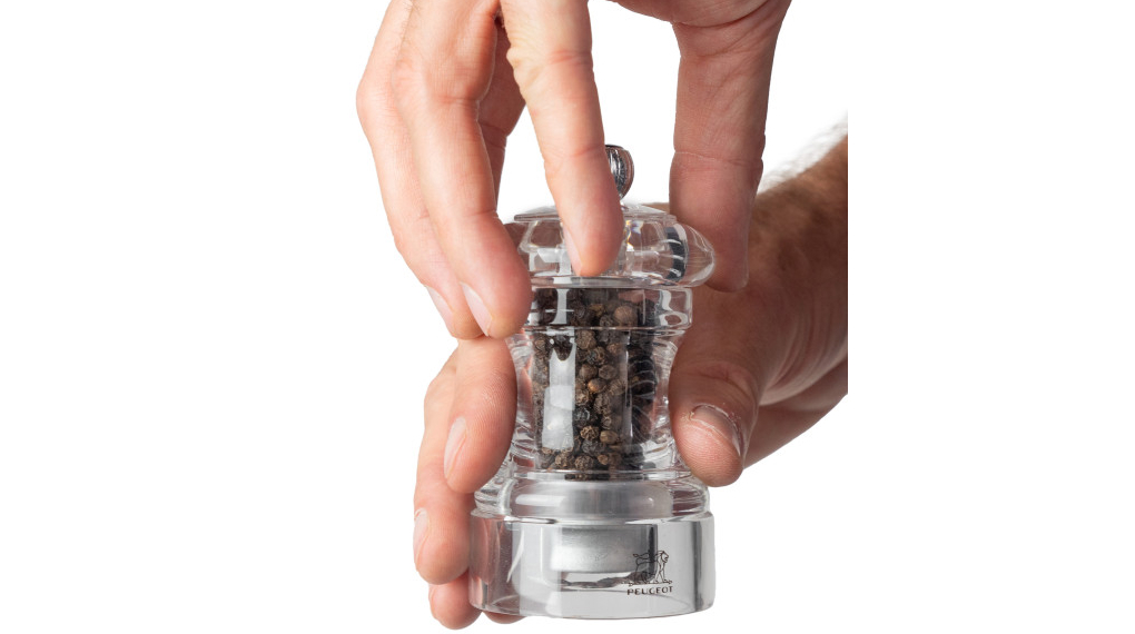 Set cối xay tiêu muối thủ công Peugeot Bistro DUO Transparent 10 cm - Cơ chế hoạt động Set cối xay tiêu muối thủ công Peugeot Bistro DUO Transparent 10 cm