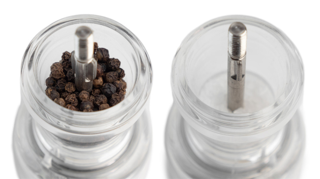 Set cối xay tiêu muối thủ công Peugeot Bistro DUO Transparent 10 cm - Công năng Set cối xay tiêu muối thủ công Peugeot Bistro DUO Transparent 10 cm