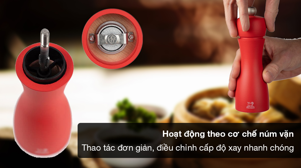 Set cối xay tiêu muối thủ công Peugeot Tahiti Duo 15 cm - Cơ chế xay vặn dễ sử dụng Set cối xay tiêu muối thủ công Peugeot Tahiti Duo 15 cm - Cơ chế xay vặn dễ sử dụng