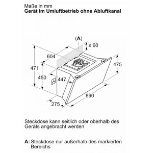 Máy hút mùi áp tường Bosch DWK91LT60 Serie 8 11 may hut mui bosch dwk91lt60 serie 8 9 Gia Dụng Đức Đà Nẵng
