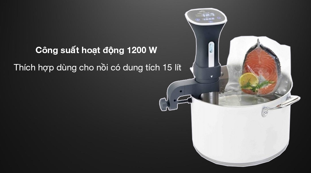 Máy nấu chậm sous vide Lacor Gourmet - Công suất hoạt động 1200 W